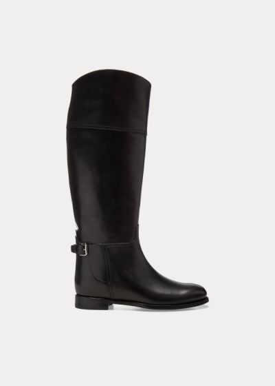 Dámské Kozačky Ralph Lauren Sallen Calfskin Riding - 10395-TUGP